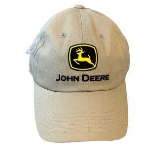 John Deere khaki baseball cap One Size Fits Most New without tag